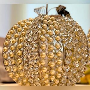 Pearls & Crystal Pumpkin